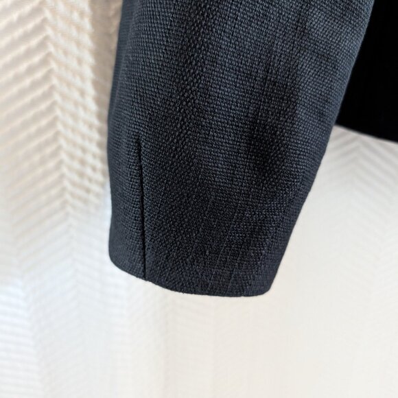 Banana Republic Cotton Wool Blend Cropped Blazer Snap Buttons Size 6 Classic - Picture 8 of 14